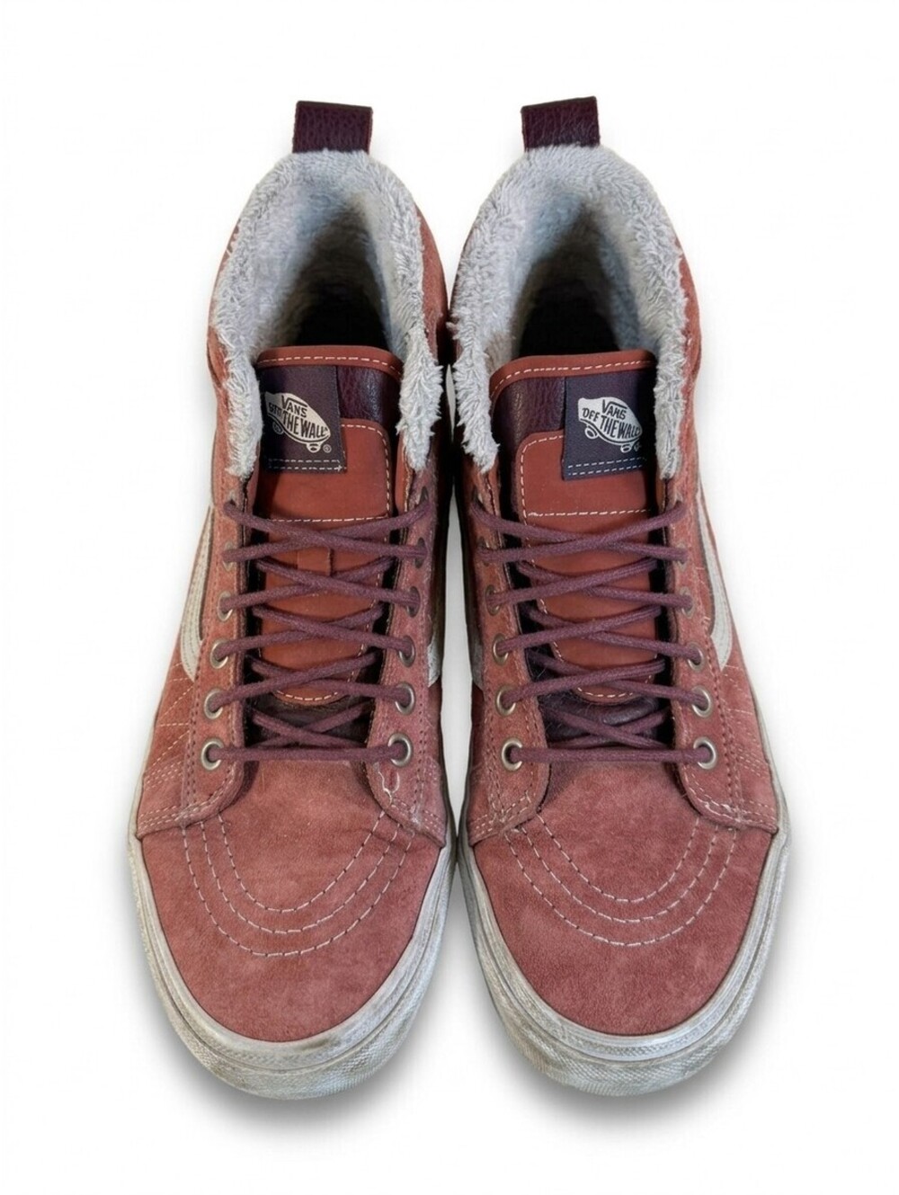 Vans Sk8 Hi MTE Scotchgard Faux Fur Lined Sneakers Shoes Mens 7 Womens 8.5 Rose